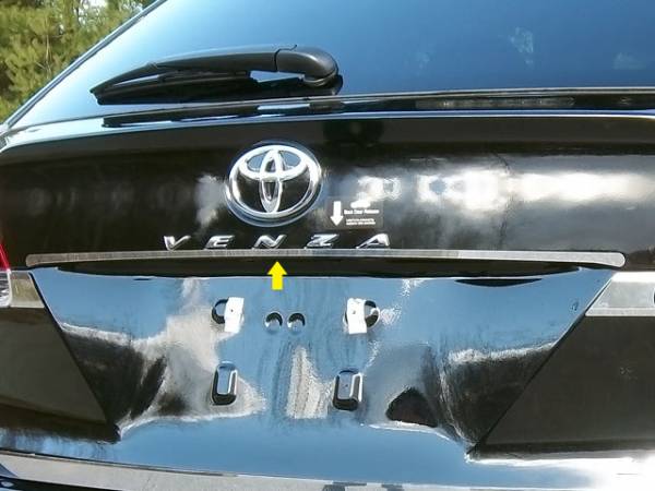 QAA - Toyota Venza 2009-2015, 4-door, Crossover SUV (1 piece Stainless Steel License Bar, Above plate accent Trim ) LB29155 QAA