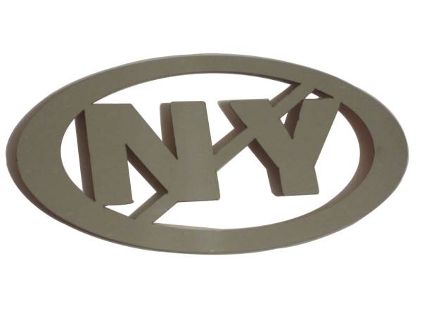 QAA - Universal Decal N/A, Fits ALL (2 piece Stainless Steel NO NY Universal Decal, each emblem is approximately 5.5"x2.75" ) SGR11007 QAA
