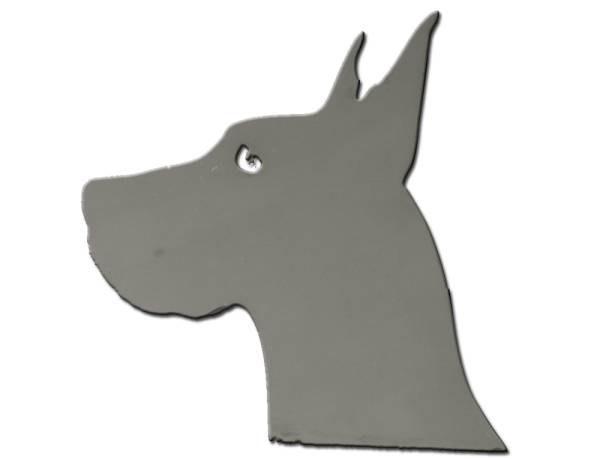 QAA - Universal Decal N/A, Fits ALL (2 piece Stainless Steel Great Dane Head Universal Decal, each emblem is approximately 3.75"x3.75" ) SGR11014 QAA