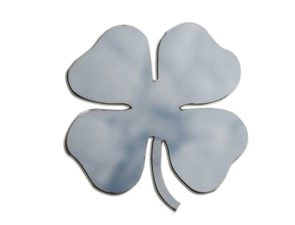 QAA - Universal Decal N/A, Fits ALL (2 piece Stainless Steel Four Leaf Clover Universal Decal, each emblem is approximately 2.25" in diameter ) SGR11019 QAA