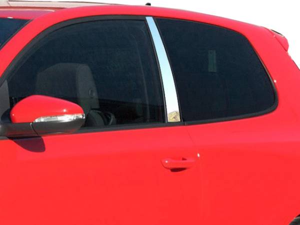 QAA - Volkswagen GTI 2006-2009, 2-door, Hatchback (2 piece Stainless Steel Pillar Post Trim ) PP26610 QAA