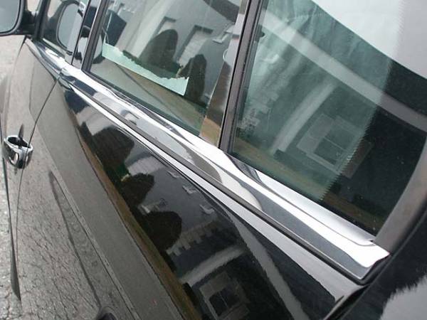 QAA - Volkswagen Jetta 2005-2010, 4-door, Sedan (4 piece Stainless Steel Window Sill Trim Set 1" Width ) WS25665 QAA