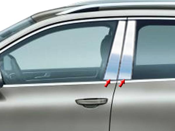 QAA - Volkswagen Touareg 2011-2017, 4-door, SUV (4 piece Stainless Steel Pillar Post Trim ) PP11640 QAA