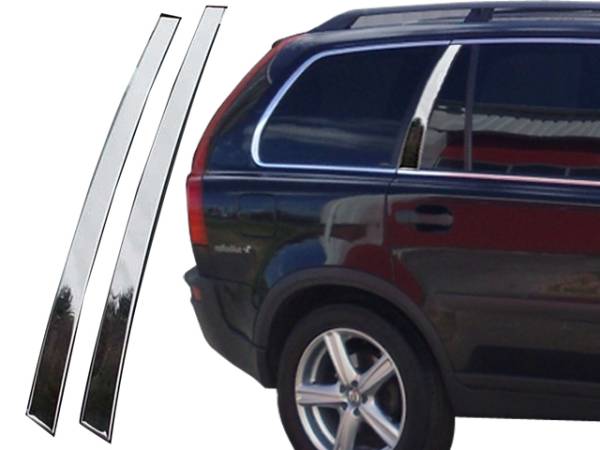 QAA - Volvo XC90 2007-2008, 4-door, Crossover SUV (2 piece Stainless Steel Rear Window Trim ) RW27382 QAA