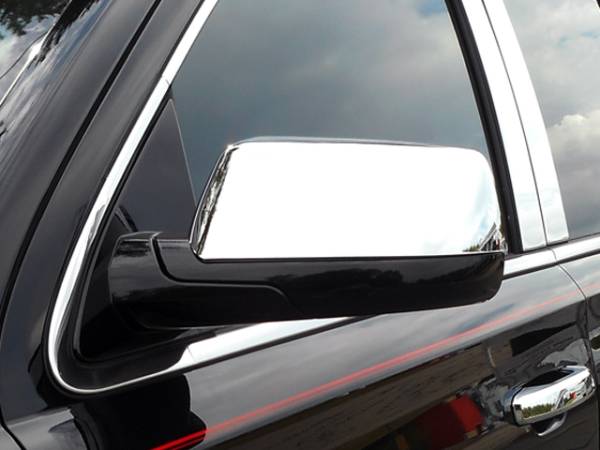 QAA - Chevrolet Tahoe 2015-2020, 4-door, SUV (2 piece Chrome Plated ABS plastic Mirror Cover Set Top Half Only ) MC55196 QAA