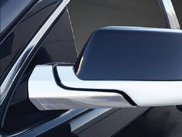 QAA - Chevrolet Suburban 2015-2020, 4-door, SUV (4 piece Chrome Plated ABS plastic Mirror Cover Set Bottom Half Only and Arm Cover ) MC55197 QAA
