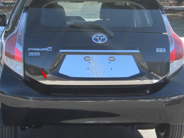 QAA - Toyota Prius C 2012-2019, 4-door, Hatchback (1 piece Stainless Steel Rear Deck Trim, Trunk Lid Accent ) RD12705 QAA