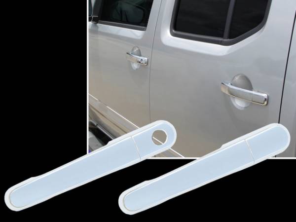 QAA - Nissan Frontier 2005-2020, 4-door, Pickup Truck, Crew Cab (8 piece Chrome Plated ABS plastic Door Handle Cover Kit Does NOT include passenger key access ) DH25515 QAA