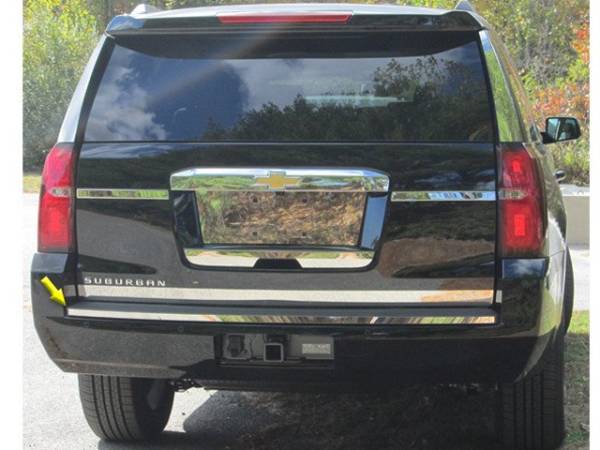 QAA - Chevrolet Tahoe 2015-2020, 4-door, SUV (1 piece Stainless Steel Rear Bumper Trim Accent 0.875" Width Rear ) BI55195 QAA