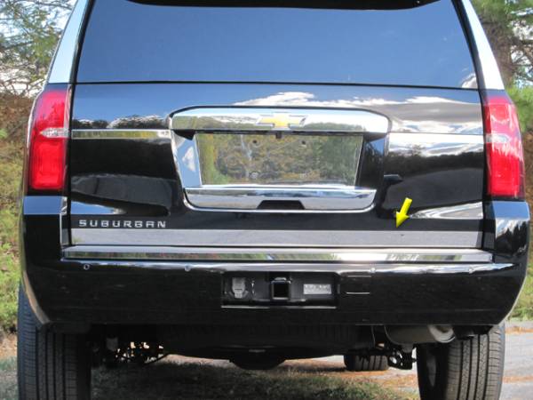 QAA - GMC Yukon 2015-2020, 4-door, SUV (1 piece Stainless Steel Tailgate Accent Trim 2.25" Width ) RT55195 QAA