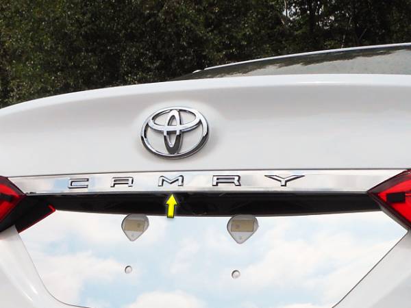 QAA - Toyota Camry 2018-2020, 4-door, Sedan (1 piece Stainless Steel License Bar, Above plate accent Trim 1.19" Width ) LB18130 QAA