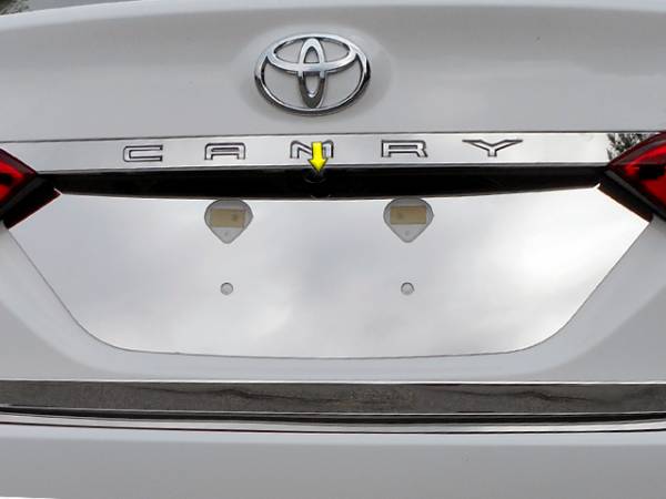 QAA - Toyota Camry 2018-2020, 4-door, Sedan (1 piece Stainless Steel License Plate Bezel ) LP18130 QAA