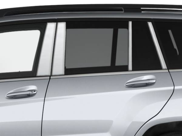 QAA - Mercedes GLK Class 2010-2016, 4-door, SUV (8 piece Stainless Steel Pillar Post Trim ) PP10005 QAA