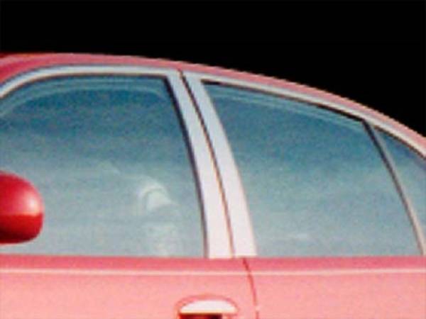 QAA - Buick Park Avenue 1997-2005, 4-door, Sedan (6 piece Stainless Steel Pillar Post Trim ) PP37581 QAA
