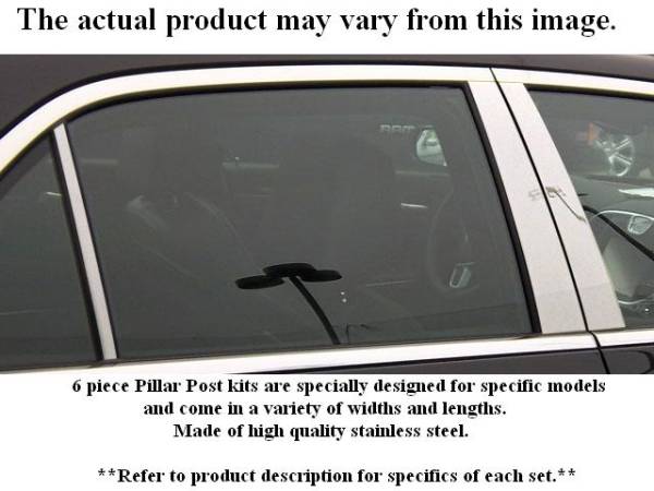 QAA - Saturn Vue 2003-2007, 4-door, SUV (8 piece Stainless Steel Pillar Post Trim ) PP43443 QAA