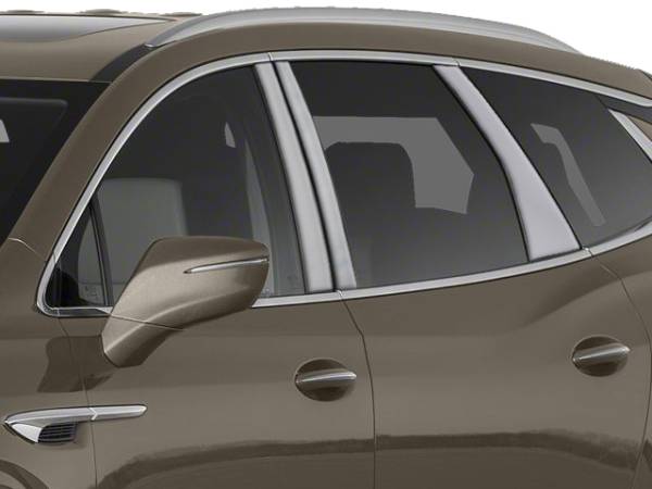 QAA - Buick Enclave 2018-2020, 4-door, SUV (6 piece Stainless Steel Pillar Post Trim ) PP58531 QAA