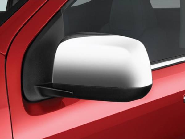 QAA - GMC Canyon 2015-2020, 4-door, Pickup Truck (2 piece Chrome Plated ABS plastic Mirror Cover Set Top Half, Snap on replacement set ) MC55151 QAA