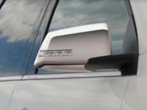 QAA - GMC Acadia 2007-2016, 4-door, SUV (2 piece Chrome Plated ABS plastic Mirror Cover Set Includes Cut Out for turn signal light ) MC49166 QAA
