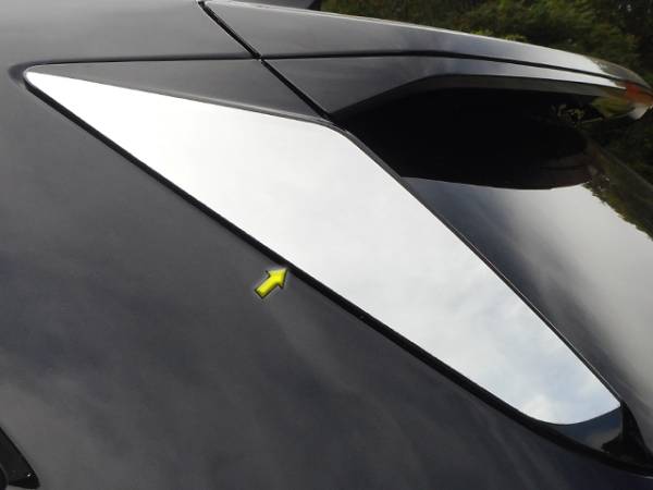 QAA - Cadillac XT5 2017-2020, 4-door, SUV (2 piece Stainless Steel Sliding Rear Window Trim Accents ) RW57260 QAA