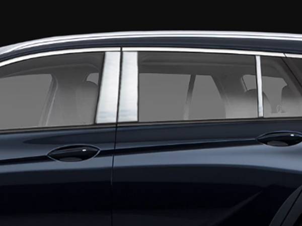 QAA - Buick Regal 2018-2020, 4-door, Fits TourX, Does NOT fit Sportback, GS (6 piece Stainless Steel Pillar Post Trim ) PP58578 QAA