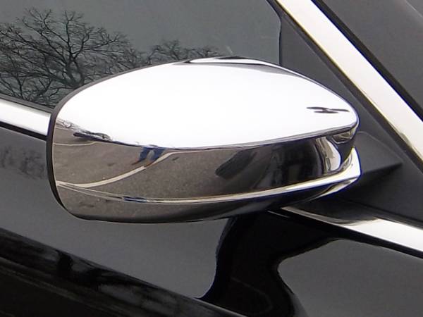 QAA - Chrysler 200 2011-2014, 4-door, Sedan (2 piece Chrome Plated ABS plastic Mirror Cover Set Full Does not fit vehicles with a side maker light.) MC51761 QAA