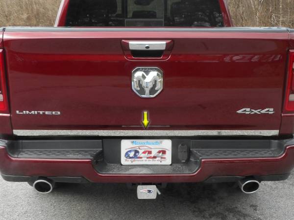 QAA - Ram Trucks Ram 2019-2020, 4-door, Pickup Truck, 1500 (1 piece Stainless Steel Tailgate Accent Trim 1.5" Width ) RT59935 QAA