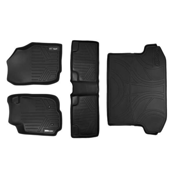 Maxliner USA - MAXLINER Custom Fit Floor Mats 2 Rows and Cargo Liner Set Black for 2006-2012 Toyota RAV4 without 3rd Row Seat