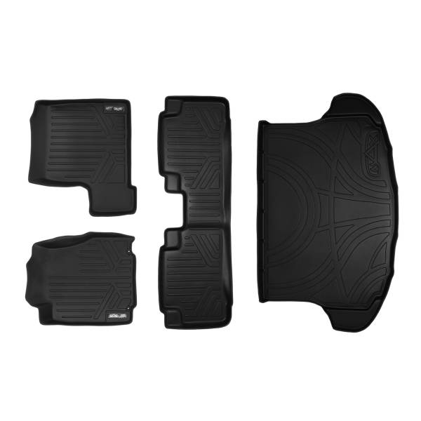 Maxliner USA - MAXLINER Custom Fit Floor Mats 2 Rows and Cargo Liner Set Black for 2007-2011 Honda CR-V