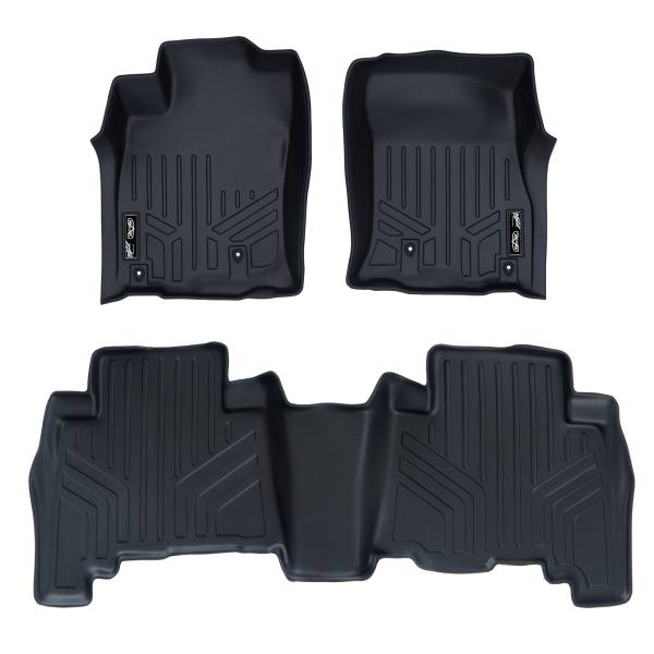 Maxliner USA - MAXLINER Custom Fit Floor Mats 2 Row Liner Set Black for 2010-2012 Toyota 4Runner / 2010-2013 Lexus GX460