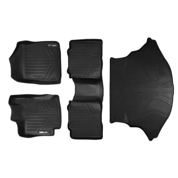 Maxliner USA - MAXLINER Custom Fit Floor Mats 2 Rows and Cargo Liner Set Black for 2009-2011 Toyota Venza - All Models