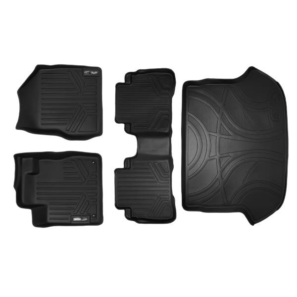 Maxliner USA - MAXLINER Custom Fit Floor Mats 2 Rows and Cargo Liner Set Black for 2009-2014 Nissan Murano - All Models