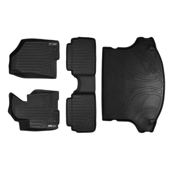 Maxliner USA - MAXLINER Custom Fit Floor Mats 2 Rows and Cargo Liner Set Black for 2011-2013 Kia Sportage - All Models