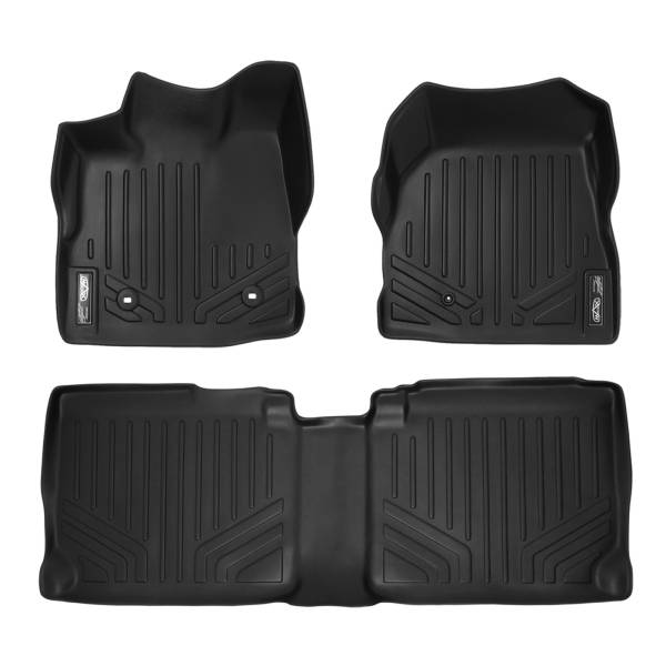 Maxliner USA - MAXLINER Custom Fit Floor Mats 2 Row Liner Set Black for 2010-2011 Chevrolet Equinox / GMC Terrain (Dual Front Floor Hooks)