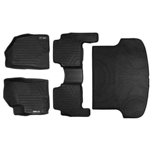 Maxliner USA - MAXLINER Custom Fit Floor Mats 2 Rows and Cargo Liner Set Black for 2011-2013 Kia Sorento without 3rd Row Seats