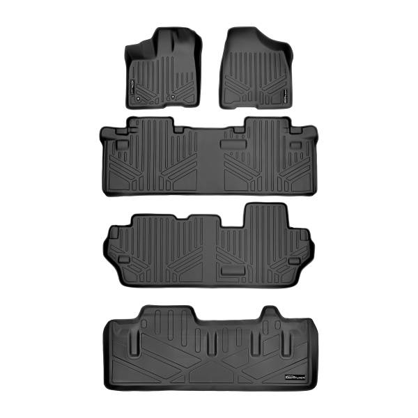 Maxliner USA - MAXLINER Floor Mats and Cargo Liner Behind 3rd Row for 2011-2012 Sienna 8 Passenger Model with Power Folding 3rd Row Seats