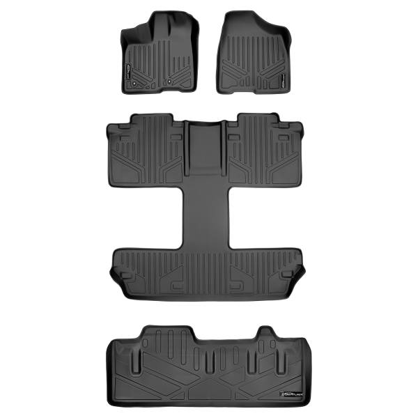 Maxliner USA - MAXLINER Floor Mats and Cargo Liner Behind 3rd Row for 2011-2012 Sienna 7 Passenger Model with Power Folding 3rd Row Seats