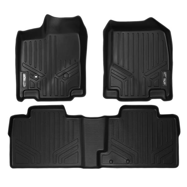 Maxliner USA - MAXLINER Custom Fit Floor Mats 2 Row Liner Set Black for 2007-2010 Ford Edge / Lincoln MKX