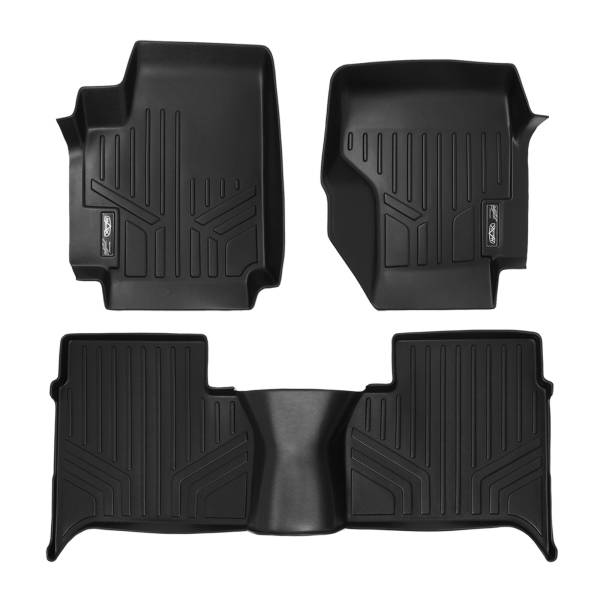 Maxliner USA - MAXLINER Custom Fit Floor Mats 2 Row Liner Set Black for 2011-2014 Volkswagen Amarok - All Models