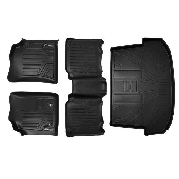 Maxliner USA - MAXLINER Custom Fit Floor Mats 2 Rows and Cargo Liner Set Black for 2012-2015 Toyota Fortuner