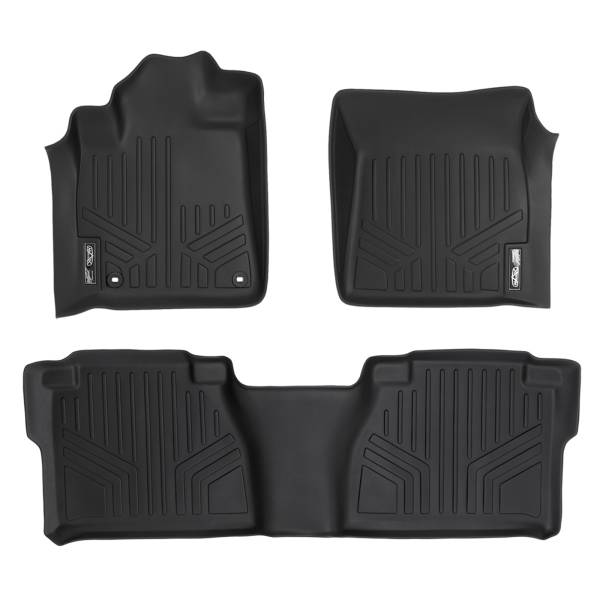 Maxliner USA - MAXLINER Custom Fit Floor Mats 2 Row Liner Set Black for 2012-2013 Toyota Tundra Double Cab