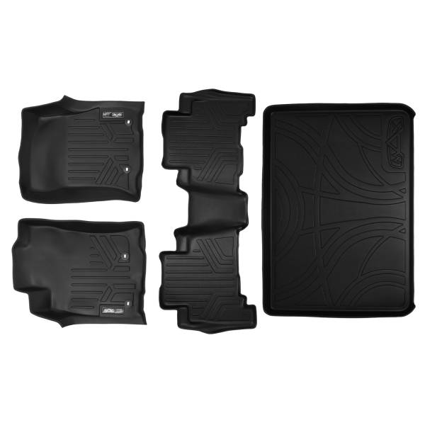 Maxliner USA - MAXLINER Custom Fit Floor Mats and Cargo Liner Set Black for 2013-2019 Toyota 4Runner 5 Passenger with Sliding Rear Tray