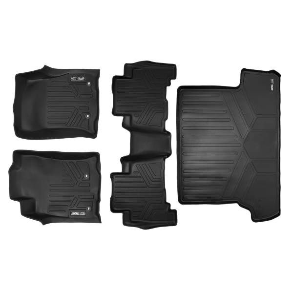 Maxliner USA - MAXLINER Floor Mats and Cargo Liner Behind 2nd Row Set Black for 2013-2019 Toyota 4Runner 7 Passenger with 3rd Row Seats