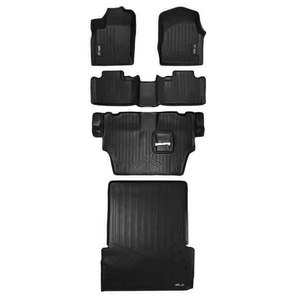 Maxliner USA - MAXLINER Floor Mats and Cargo Liner Behind 2nd Row for 2013-16 Durango with 1st Row Dual Floor Hooks and 2nd Row Bench Seat
