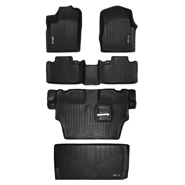 Maxliner USA - MAXLINER Floor Mats and Cargo Liner Behind 3rd Row for 2013-16 Durango with 1st Row Dual Floor Hooks and 2nd Row Bench Seat