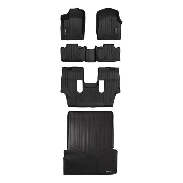 Maxliner USA - MAXLINER Floor Mats and Cargo Liner Behind 2nd Row for 13-16 Durango with 1st Row Dual Floor Hooks and 2nd Row Bucket Seats