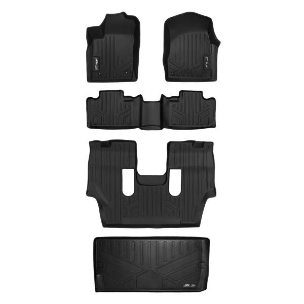 Maxliner USA - MAXLINER Floor Mats and Cargo Liner Behind 3rd Row for 13-16 Durango with 1st Row Dual Floor Hooks and 2nd Row Bucket Seats