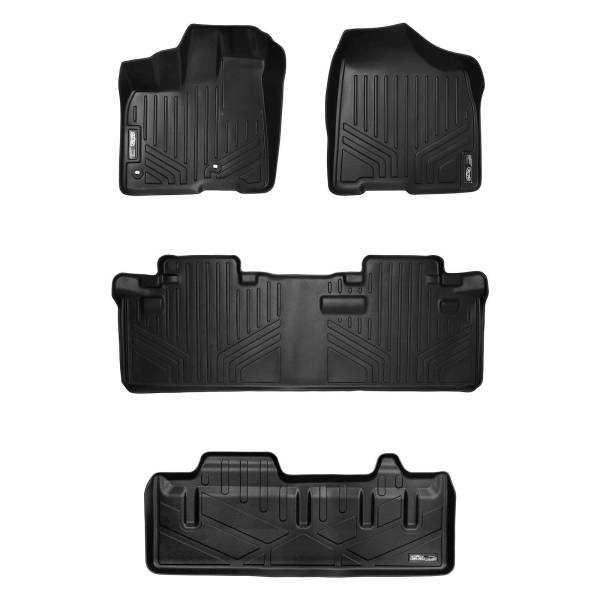 Maxliner USA - MAXLINER Floor Mats and Cargo Liner Behind 3rd Row for 2013-2020 Sienna 8 Passenger Model with Power Folding 3rd Row Seats