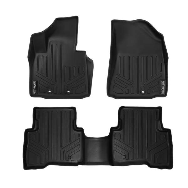 Maxliner USA - MAXLINER Custom Fit Floor Mats 2 Row Liner Set Black for 2014-2015 Kia Sorento - All Models