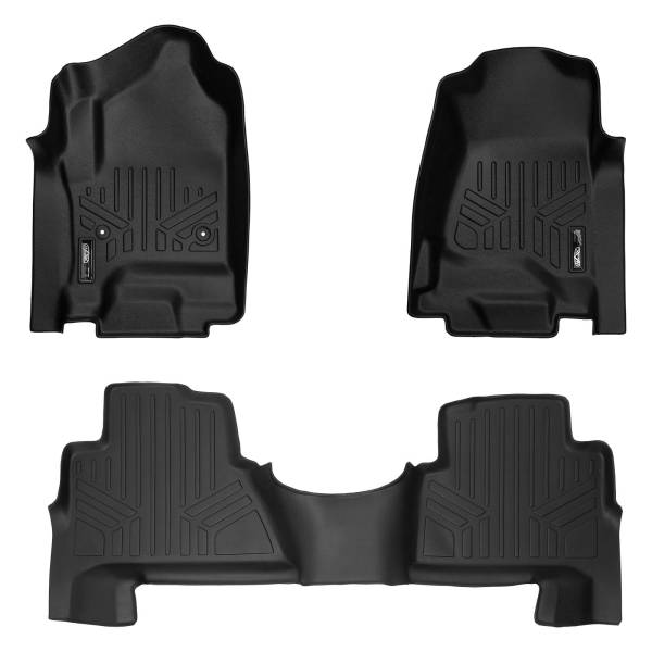 Maxliner USA - MAXLINER Custom Fit Floor Mats 2 Row Liner Set Black for 2015-2018 Cadillac Escalade