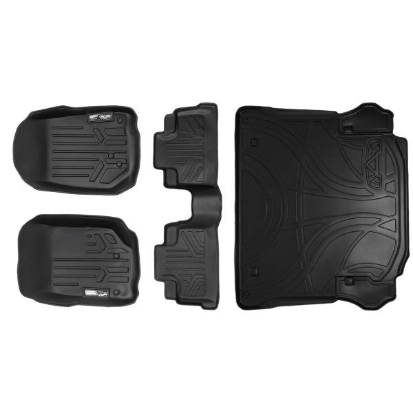 Maxliner USA - MAXLINER Custom Fit Floor Mats and Cargo Liner Set Black for 2011-2013 Jeep Wrangler Unlimited 4-Door